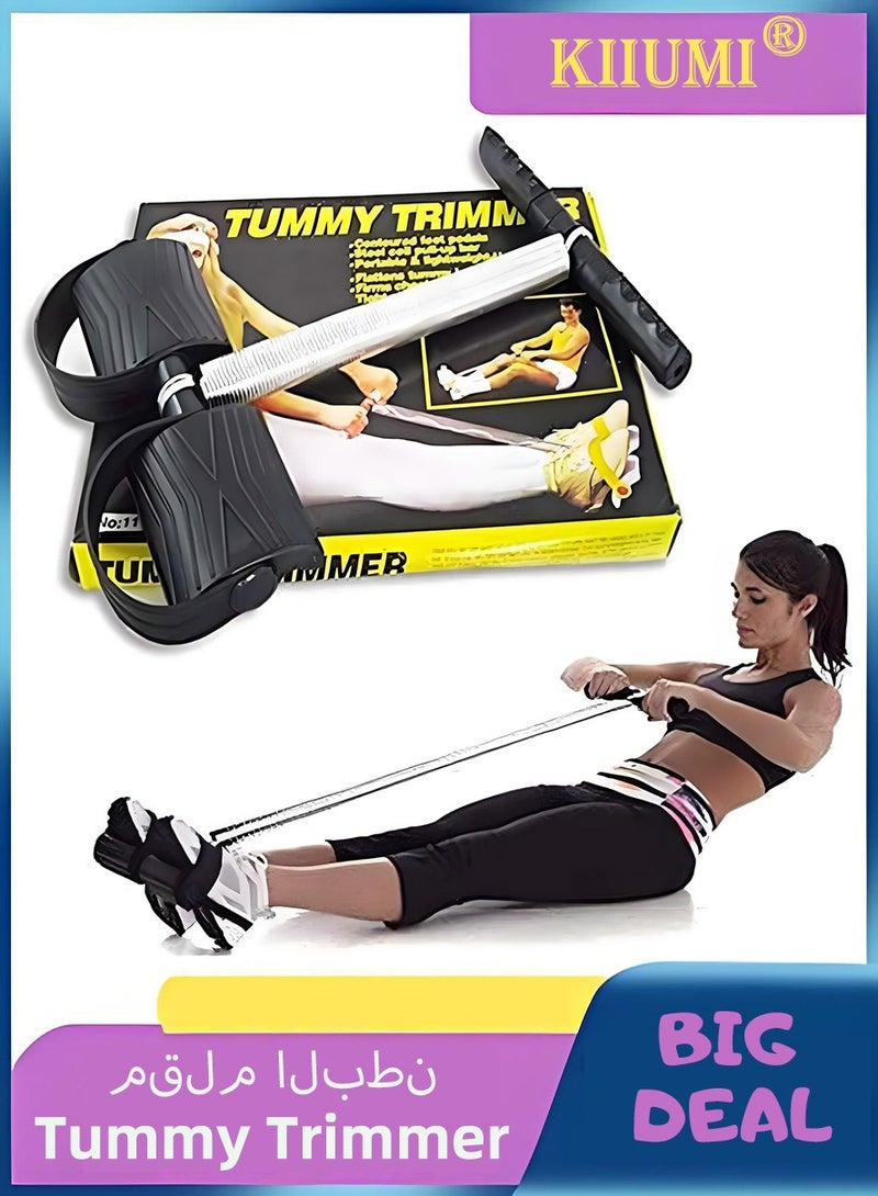 KIIUMI Multifunction Tension Rope with Handles,Tummy Trimmer full body exercise workout,Foot Pedal Resistance Bands, Perfect for Abs Exerciser, Body Toning, Abdomen, Yoga Training, Fitness Equipment for Men and Women,29x29x24cm - Image 1