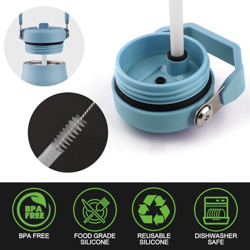 Joshey Replacement Straws for Stanley IceFlow 2.0 Flip Tumbler 24 oz (Only), 8 Pack BPA-Free Straws with 2 Cleaning Brushes, IceFlow 2.0 Accessories Parts - Image 4