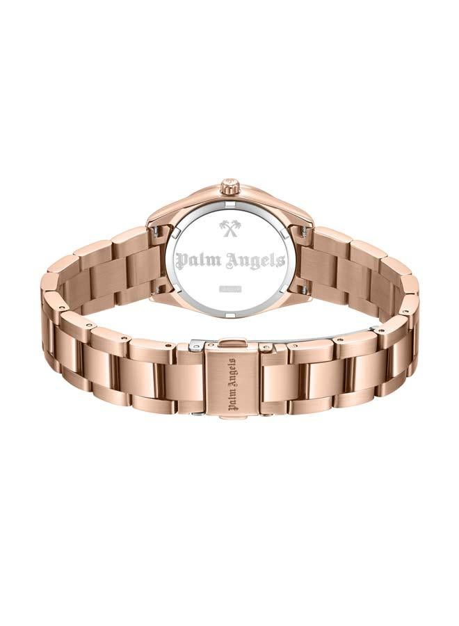 Palm Angels Lyra White Mother-of-pearl Dial Stainless Steel Bracelet Analog Watch for Women, 30mm - Image 3