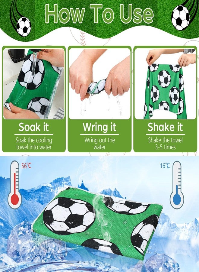 Remagr 12 Pcs Soccer Cooling Towels 30" x 9" Quick Dry Microfiber Sweat Towels for Workout, Gym, Running, Soccer Teams Sports Fans Party Favors Gifts - Image 3