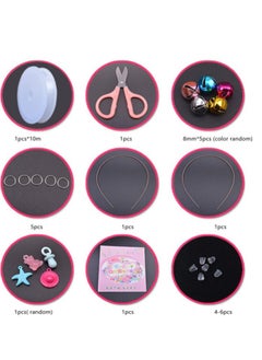 Grab Mantra Pearl Beads For Bracelet, Necklace, Jewelry, Earrings Making Kit with Unicorn Rainbow Flower Sparkling Charms, 24 Different Types Colorful Children DIY Set 500pcs  - Image 5