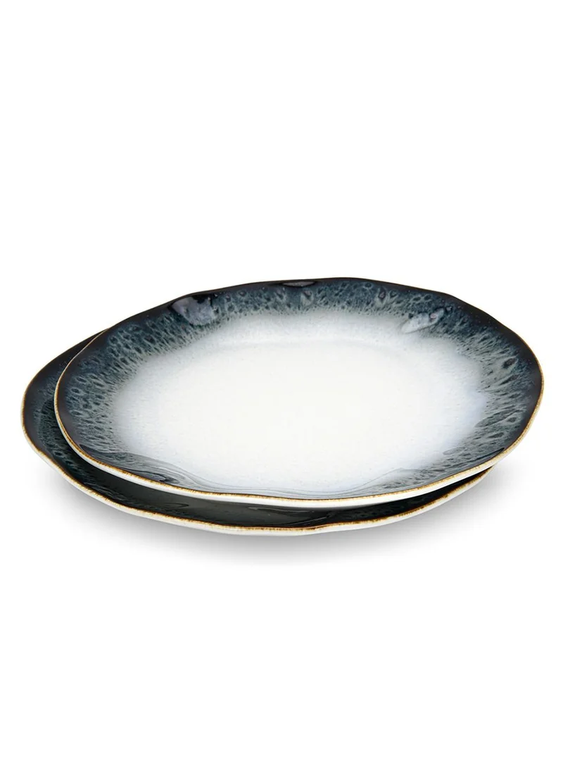 Fissman  Set of 2 Dinner Plates 26cm Galactica, Porcelain Plate For Serving, Main Courses And Meals, Microwave, Oven, and Dishwasher Safe, Scratch Resistant, Kitchen Tableware  | Best Price UAE
