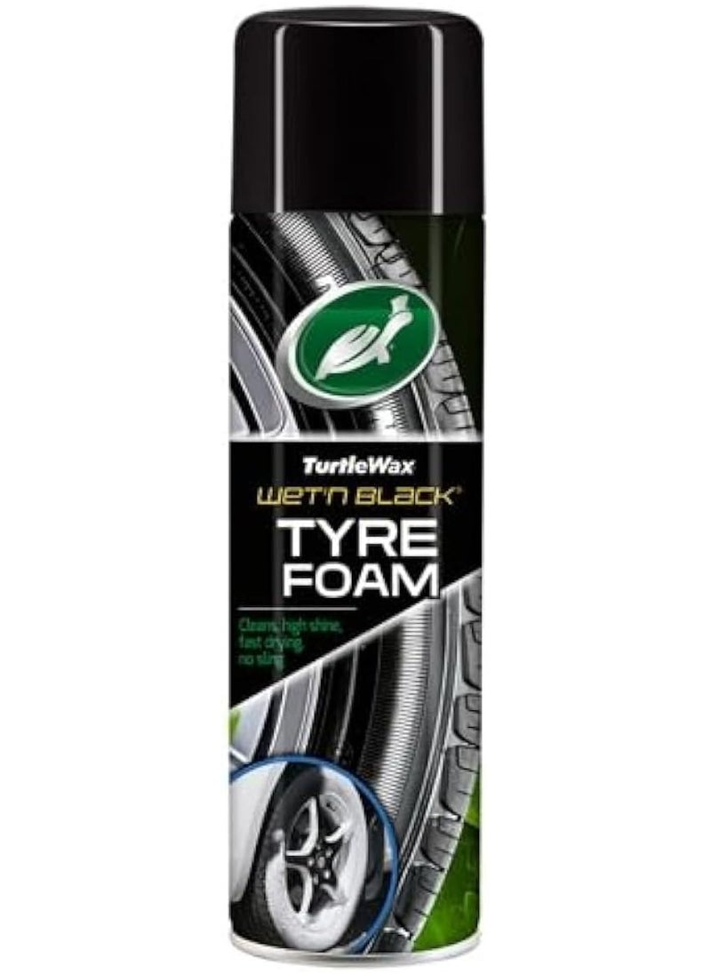 TurtleWax - Wet N Black Tyre Foam Spray - Image 1