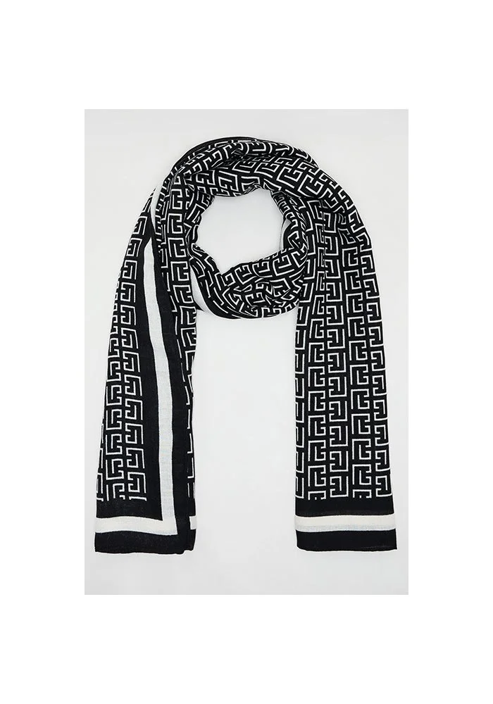 Patterned Scarf, 180X85Cm