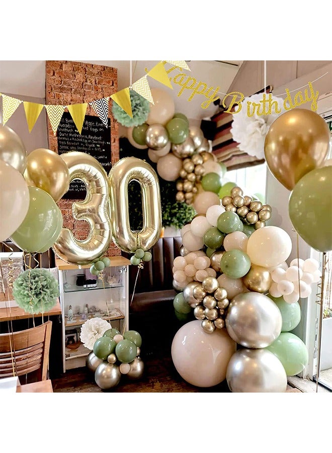 مجموعة بالونات حفلات أعياد الميلاد متعددة الألوان، 58 قطعة من ديكورات أعياد الميلاد، تتضمن لافتة عيد ميلاد ورقية معلقة، بالونات قصاصات ورقية، كرات مناديل، مجموعة ديكور حفلات التخرج، حفلات استقبال المولود، حفلات الزفاف، أعياد الميلاد - Image 4