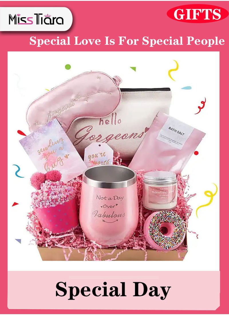 MissTiara Birthday Gifts for Women, Relaxing Spa Gift Basket Set, Unique Gift Ideas for Women, Gifts for Mom Sister Best Friend Wife, Coworker Teacher Nurse Gifts for Women  - Image 1