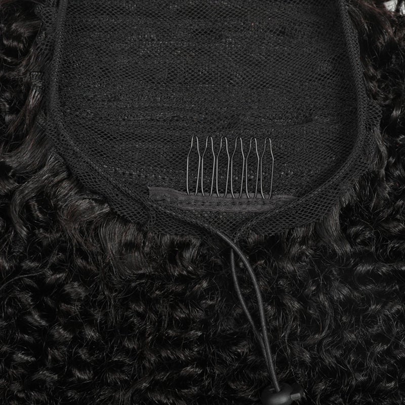 1 Pc 20in Curly Ponytail Extension Drawstring Ponytail Ponytail Extension - Image 2
