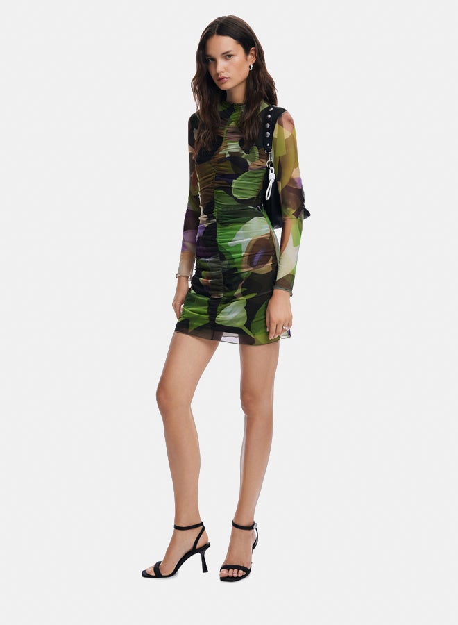 DESIGUAL Printed Mini Dress M. Christian Lacroix  - Image 1