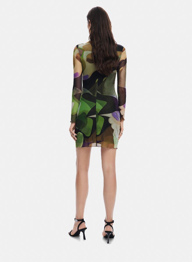 DESIGUAL Printed Mini Dress M. Christian Lacroix  - Image 4