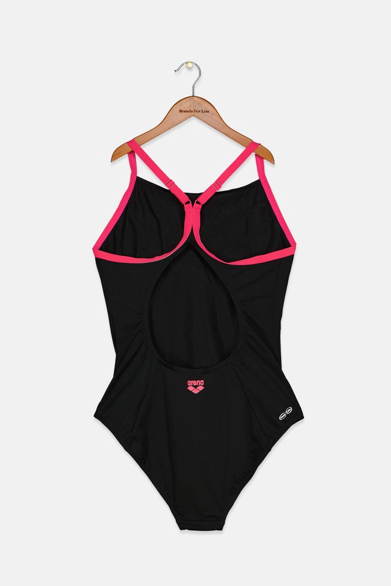 arena Women Landmark Training One Piece Swimsuit, Black  - Image 2