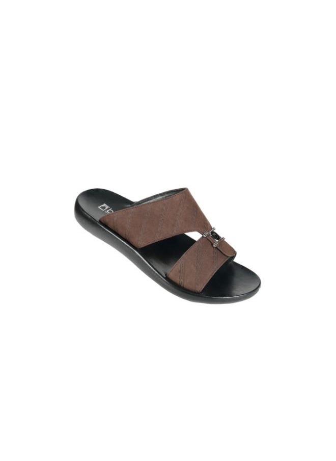 barjeel uno - 008-3548 Barjeel Mens Arabic Sandals 63071 Brown - Image 1
