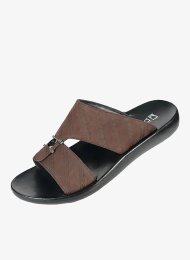 008-3548 Barjeel Mens Arabic Sandals 63071 Brown