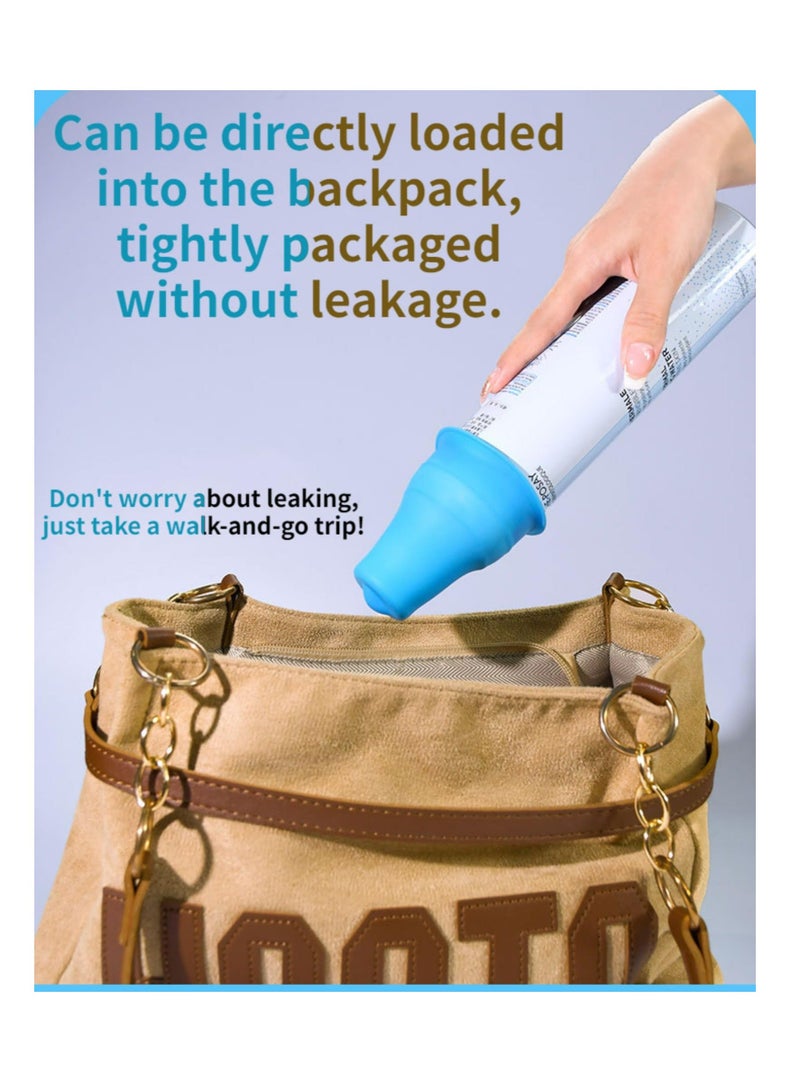 واي آند دي 8 Pack Elastic Sleeves for Leak Proofing Travel, Silicone Bottle Covers Luggage Travel Accessories Women, Size Toiletries Men, Proof Container - Image 3