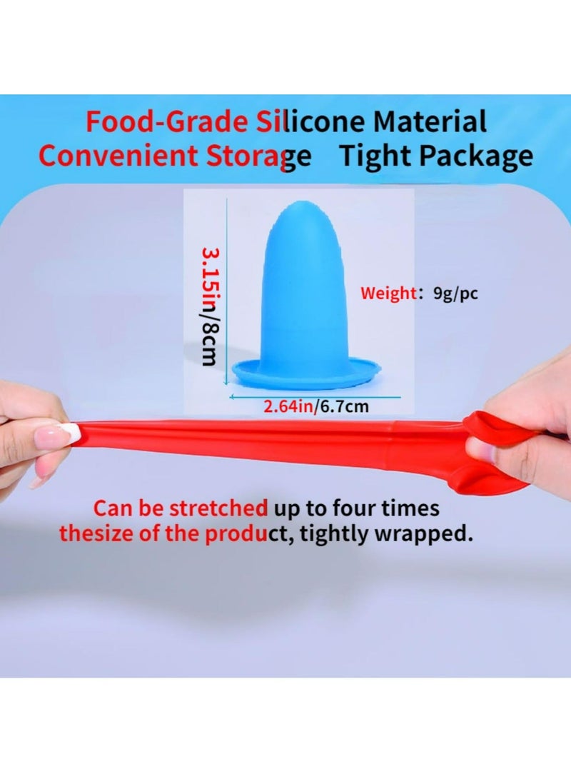 واي آند دي 8 Pack Elastic Sleeves for Leak Proofing Travel, Silicone Bottle Covers Luggage Travel Accessories Women, Size Toiletries Men, Proof Container - Image 5