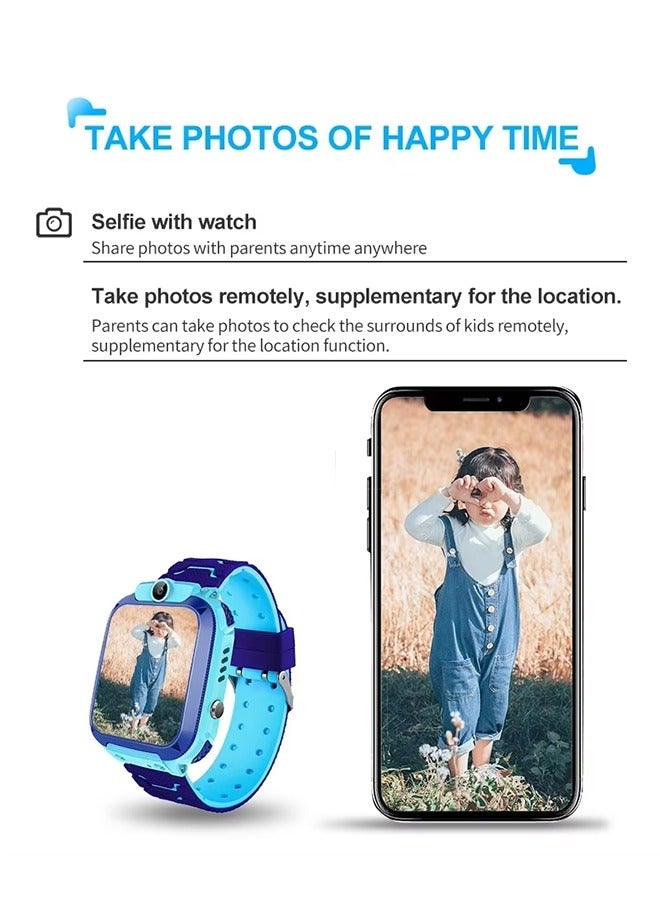 Captaintech Children's Watch,Touch Smart Watch,Rechargeable,Suitable for Children over 5 Years Old(Blue) - Image 2