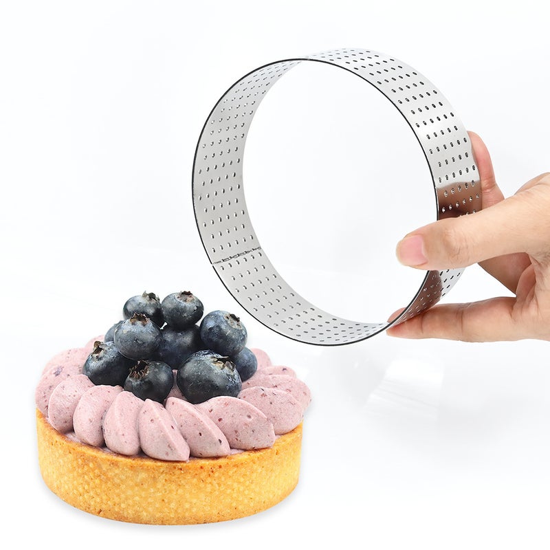 Round Cake Mold Square Oval Stainless Steel Punching Mold Tart Ring Method Tower Ring Cake Ring Mousse Ring - Image 4