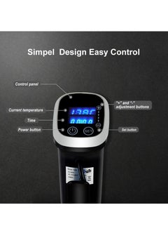 Biolomix Sous Vide Cooker Immersion Circulator IPX7 Waterproof Vacuum Food Cooker LCD Digital Display  - Image 2