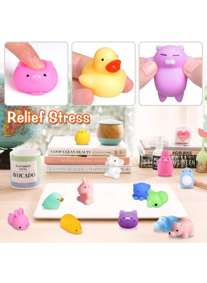 LeeHUR 100Pcs Kawaii Squishies, Mochi Squishy Toys For Kids Party Favors, Mini Stress Relief Squishy Fidget Toys For Classroom Prizes For Kids Party Favors Goodie Bags Stuffers With Storage Bag - Image 5