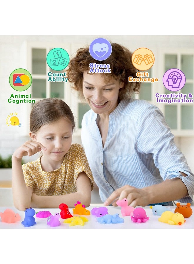 LeeHUR 100Pcs Kawaii Squishies, Mochi Squishy Toys For Kids Party Favors, Mini Stress Relief Squishy Fidget Toys For Classroom Prizes For Kids Party Favors Goodie Bags Stuffers With Storage Bag - Image 4