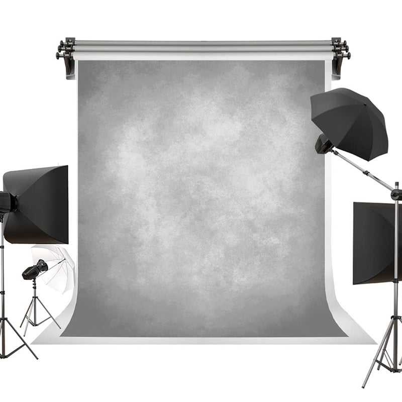 Kate 5x7ft Light Grey Backdrops Abstract Photography Backdrop for Professional Studio Backgrounds - Image 1