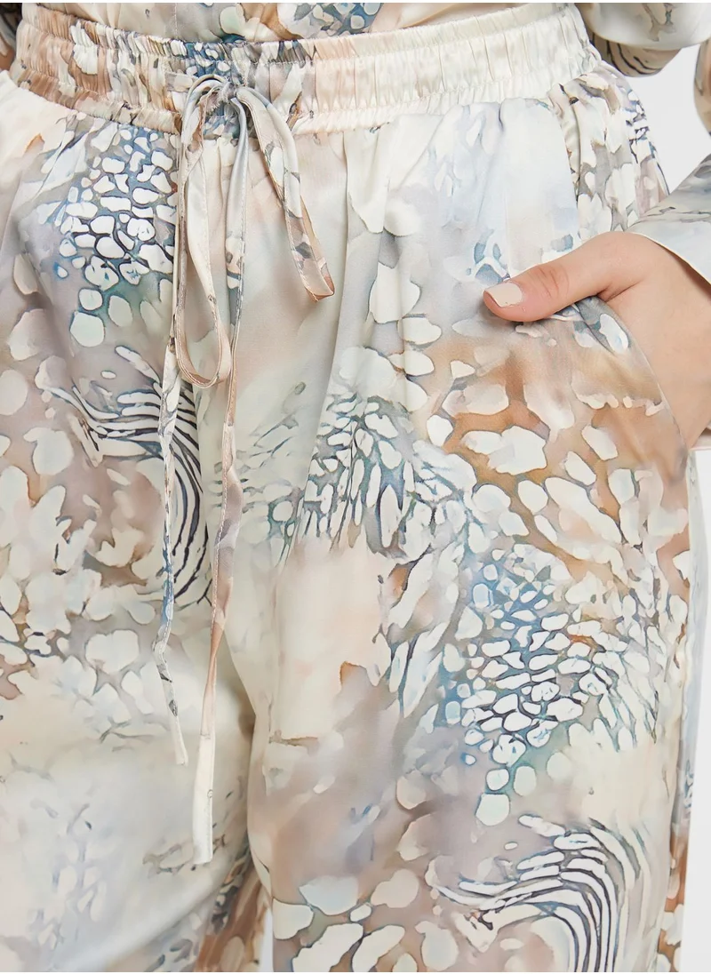 PUBLIC DESIRE Printed High Waist Pants