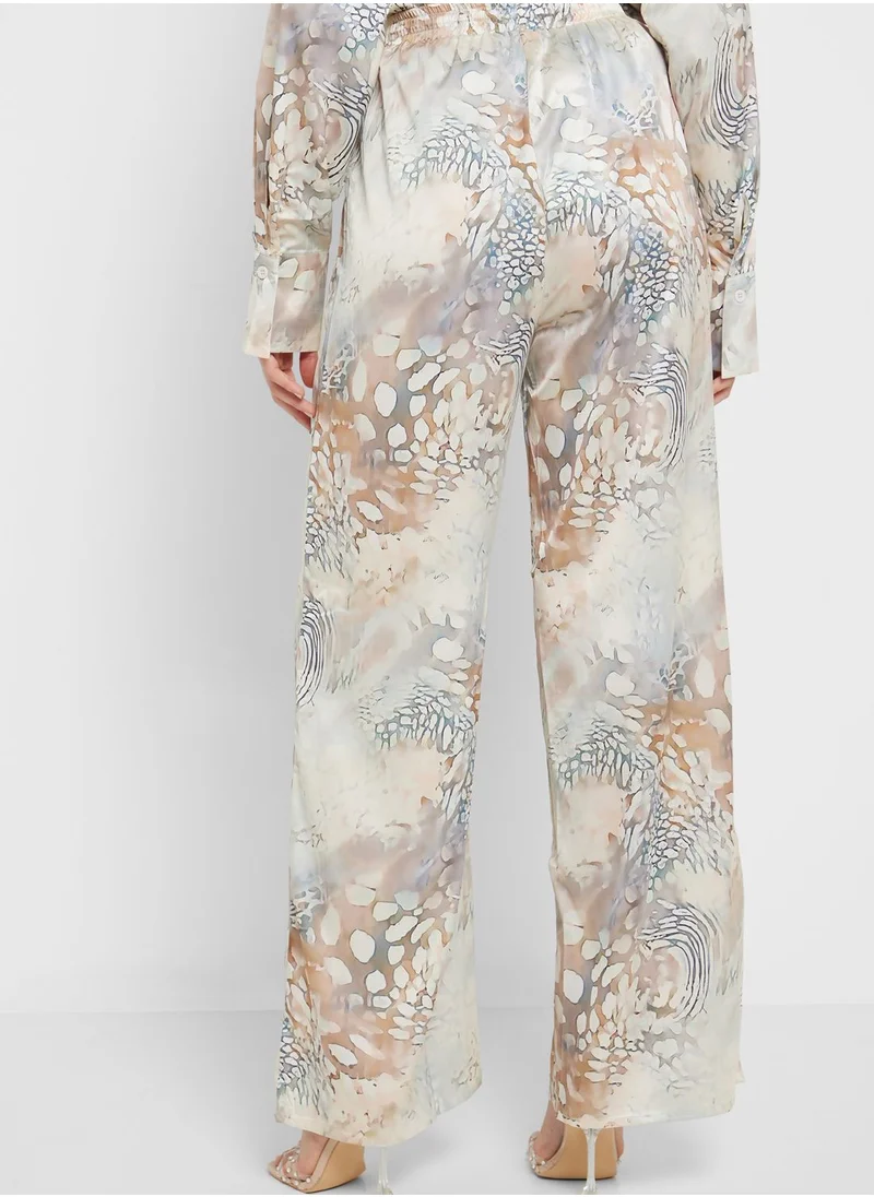 PUBLIC DESIRE Printed High Waist Pants