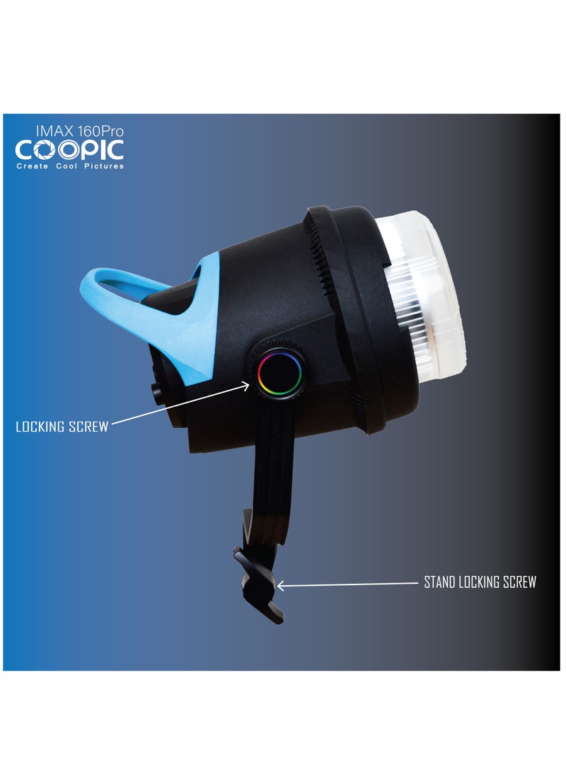 Coopic COOPIC IMAX 160PRO Professional Adjustable LED Light from 2700K-5600K, high CRI, infrared remote control - Image 3