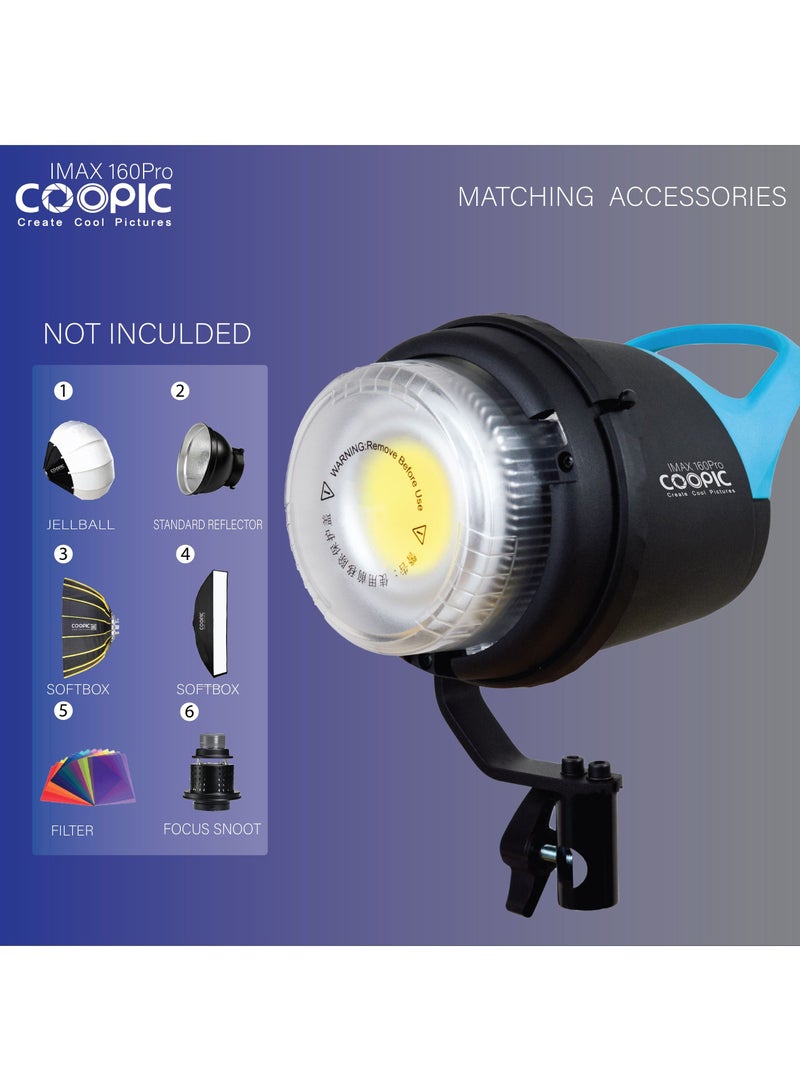 Coopic COOPIC IMAX 160PRO Professional Adjustable LED Light from 2700K-5600K, high CRI, infrared remote control - Image 4