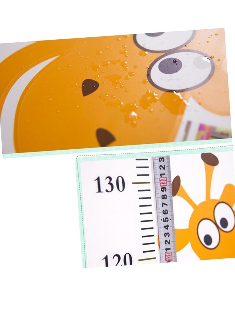 Gonice Adorable Animal Height Growth Chart Wall Sticker for Kids' Rooms - Self-Adhesive Cartoon Decals with Measuring Ruler - Children's Room Decoration with Removable Wallpaper  - Image 4