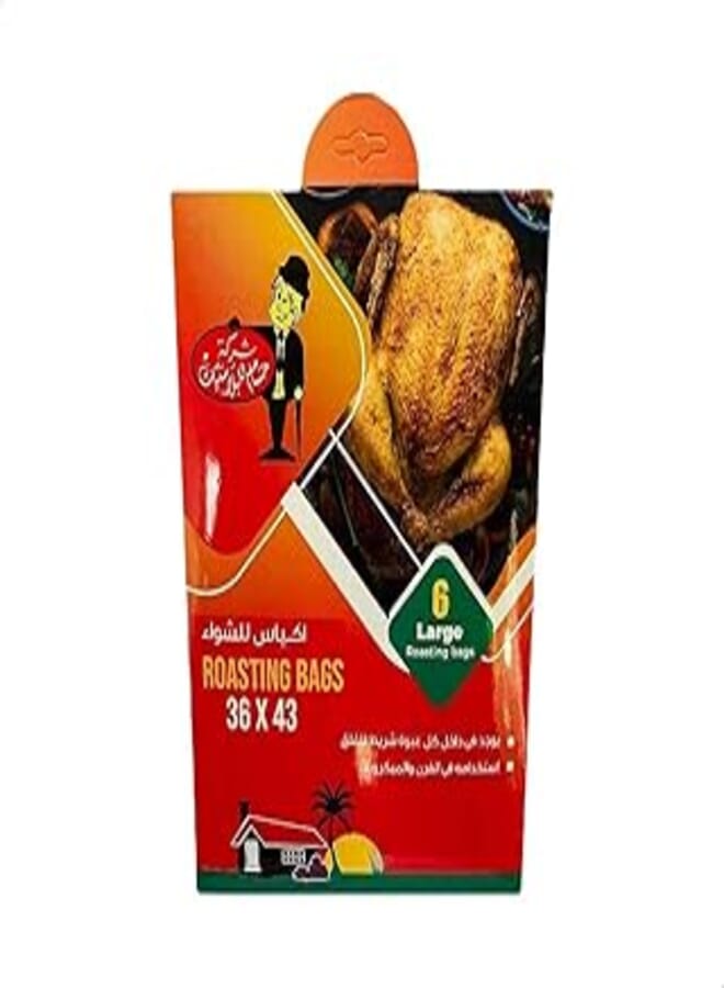 Hossam Plastic Roasting Bags Set - 6 Pieces