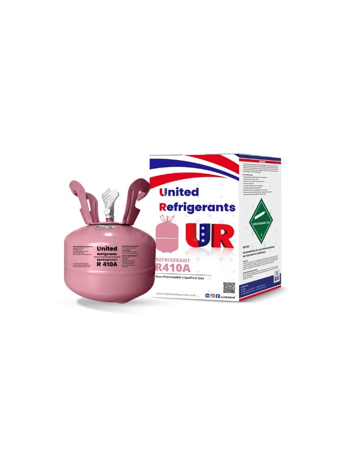United Refrigerants R410A Refrigerant Gas 2.8kg | High Purity Refrigerant for Air Conditioners & HVAC Systems | Professional Cooling Solution