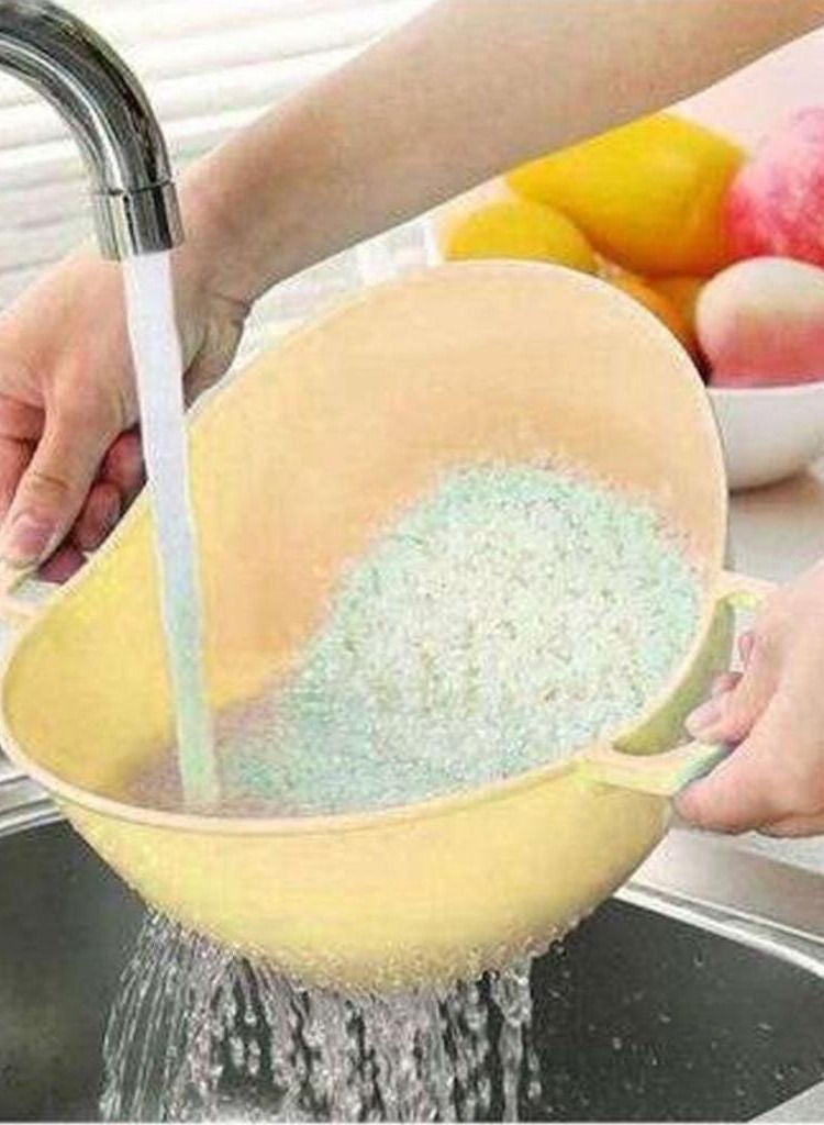 Basket-shaped rice strainer for washing rice - Image 2