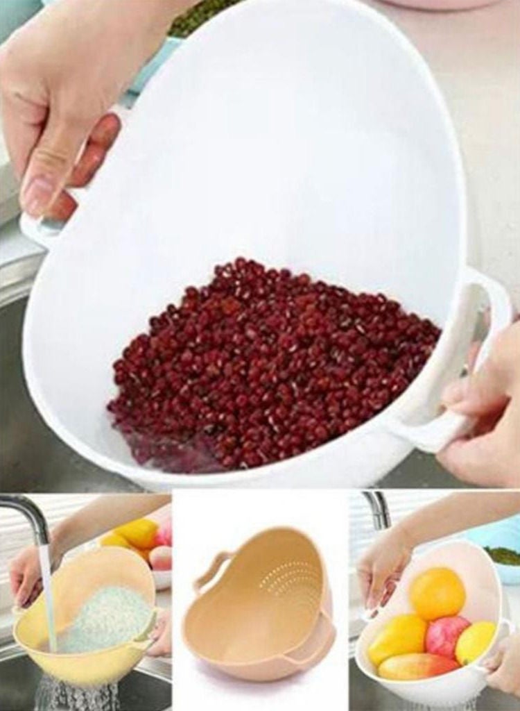 Basket-shaped rice strainer for washing rice - Image 3
