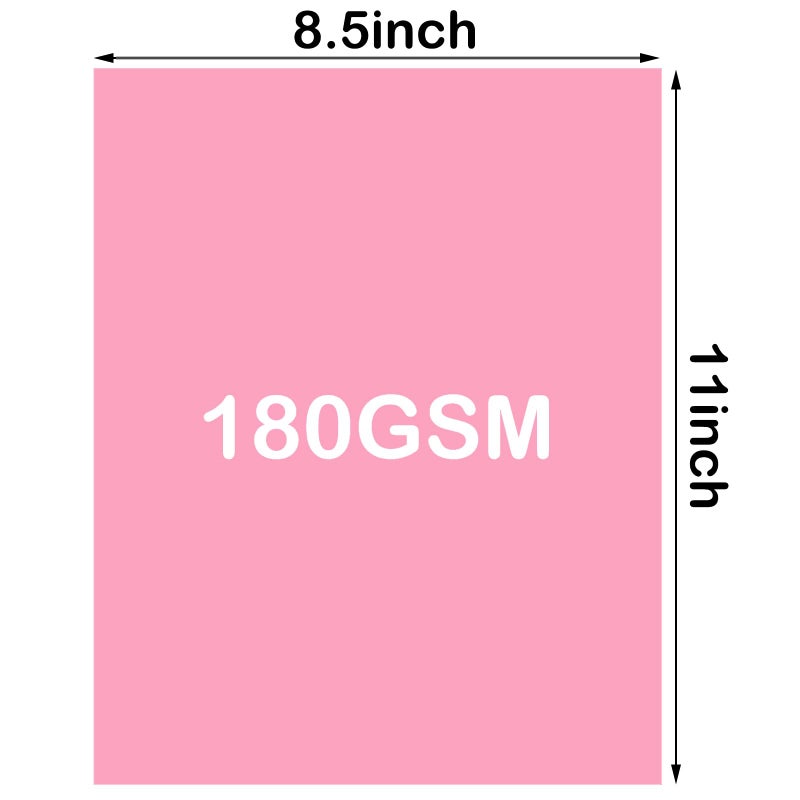 FLIPPED Cardstock 8.5 x 11,Cardstock Paper 65lb/180gsm, Card Stock for Printer,Cover Card stock Paper for Printer,Drawing,Gift tags,Invitations, Christmas Card Making (Pink, 40 Sheets) - Image 4