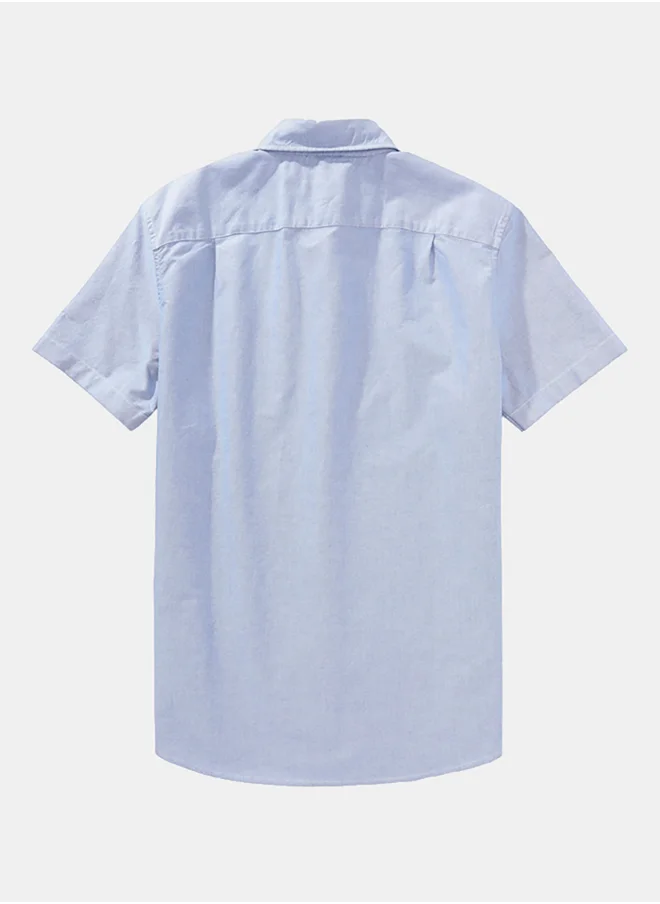 American Eagle AE Short-Sleeve Slim Fit Button-Up Shirt