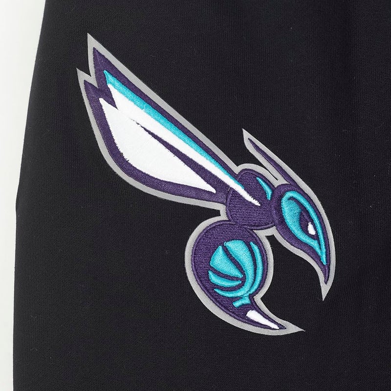 Pro Standard Mens NBA Charlotte Hornets Retro Classics Pull Over Hoodie Black M - Image 5
