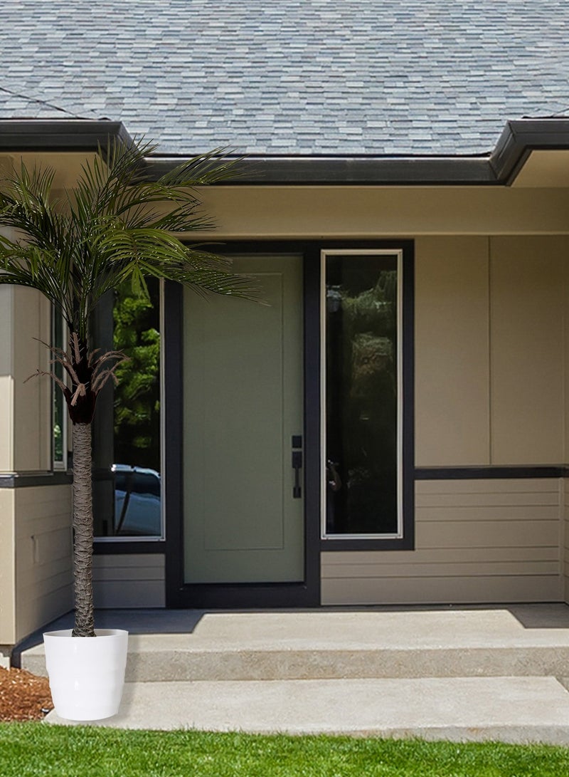 MirageBotanics Artificial Palm Tree Fake Tall Artificial Palm Trees for Outdoor Indoor Decor Faux Phoenix Palm Plants for Outside Patio Pool Coastal Home Office Living Room - Image 4