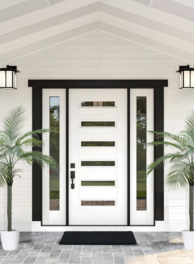 MirageBotanics Artificial Palm Tree Fake Tall Artificial Palm Trees for Outdoor Indoor Decor Faux Phoenix Palm Plants for Outside Patio Pool Coastal Home Office Living Room - Image 4