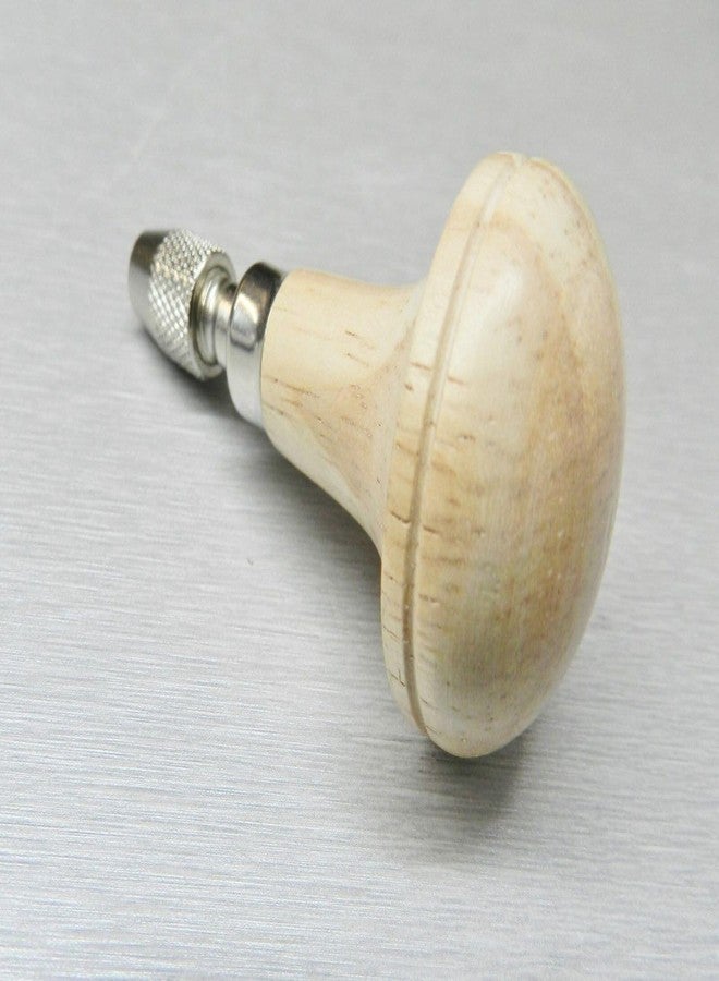 JTS Hand Chuck Wooden Mushroom Wood Handle Pin Vise Tool 2 Collets Hold 0-1/8" - Image 5