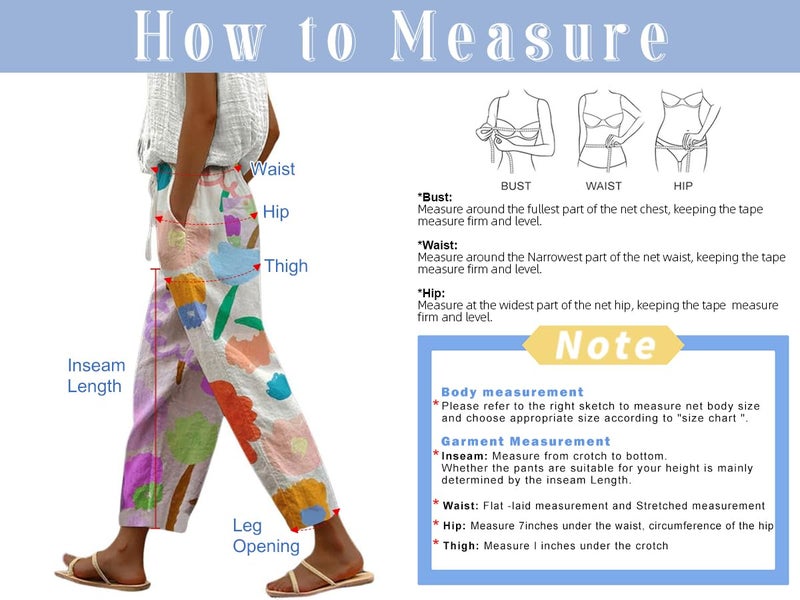 chouyatou Women's Vintage Floral Print High Elastic Waist Wide Leg Capri Beach Palazzo Pants with Pockets (Small, Flower) - Image 3