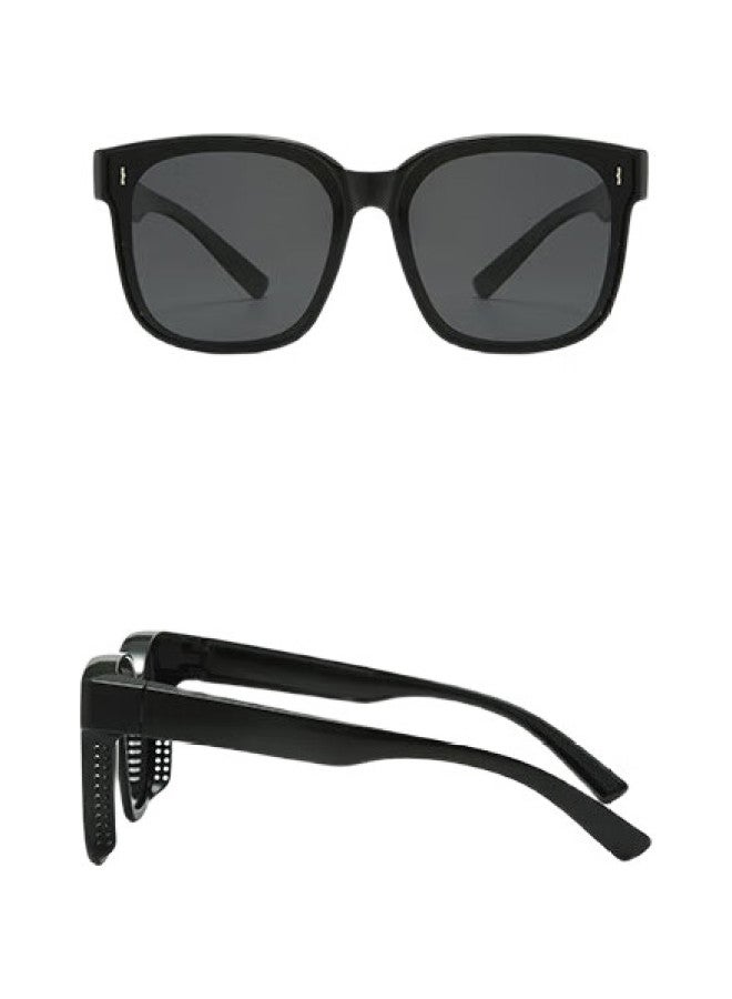 Bai Xiaoshe Bai Xiaoshu Myopia-Friendly Sunglasses [Beige Polarized Clip-On], Glasses, Driving Sunglasses, Anti-Glare - Image 3