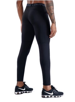 CANGHPGIN Men Quick Dry Breathable Sports Pant Black  - Image 2