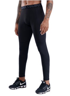 CANGHPGIN Men Quick Dry Breathable Sports Pant Black  - Image 1