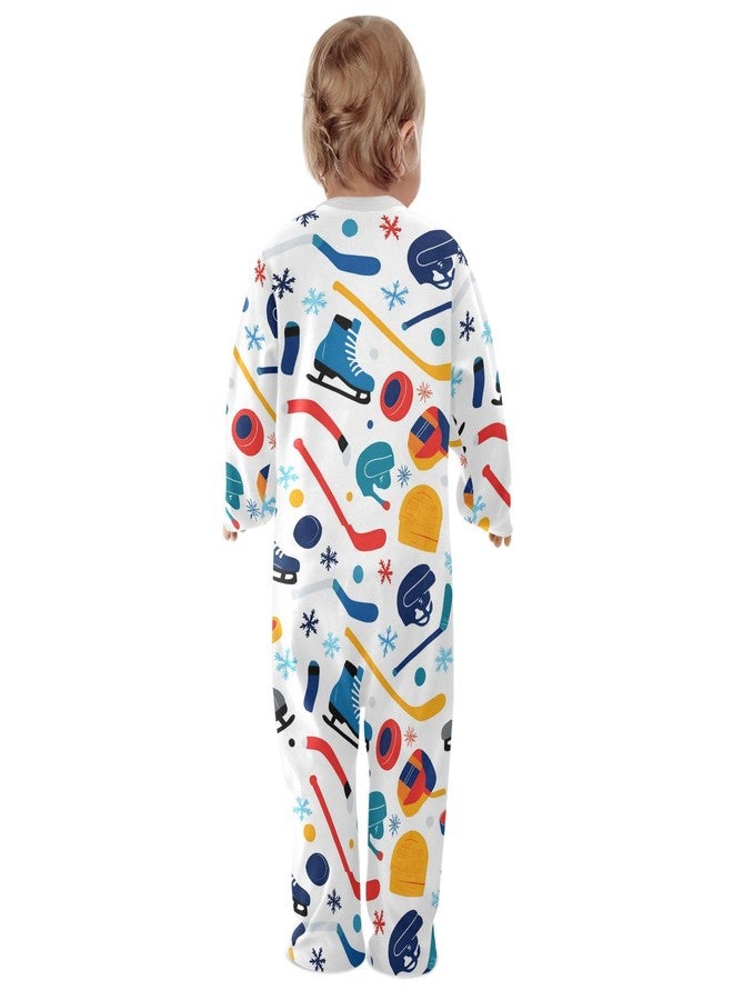 Dussdil Ice Hockey Baby One-Piece Footies Newborn Rompers Pajamas Cotton Footed Pjs for Sleep Play Boys Girls 3M - Image 5