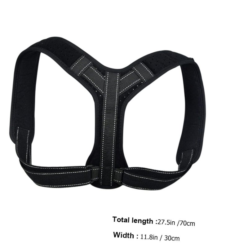 Adjustable Posture Brace For Men And Women Black S Improves Hunchback And Back Posture - Image 3