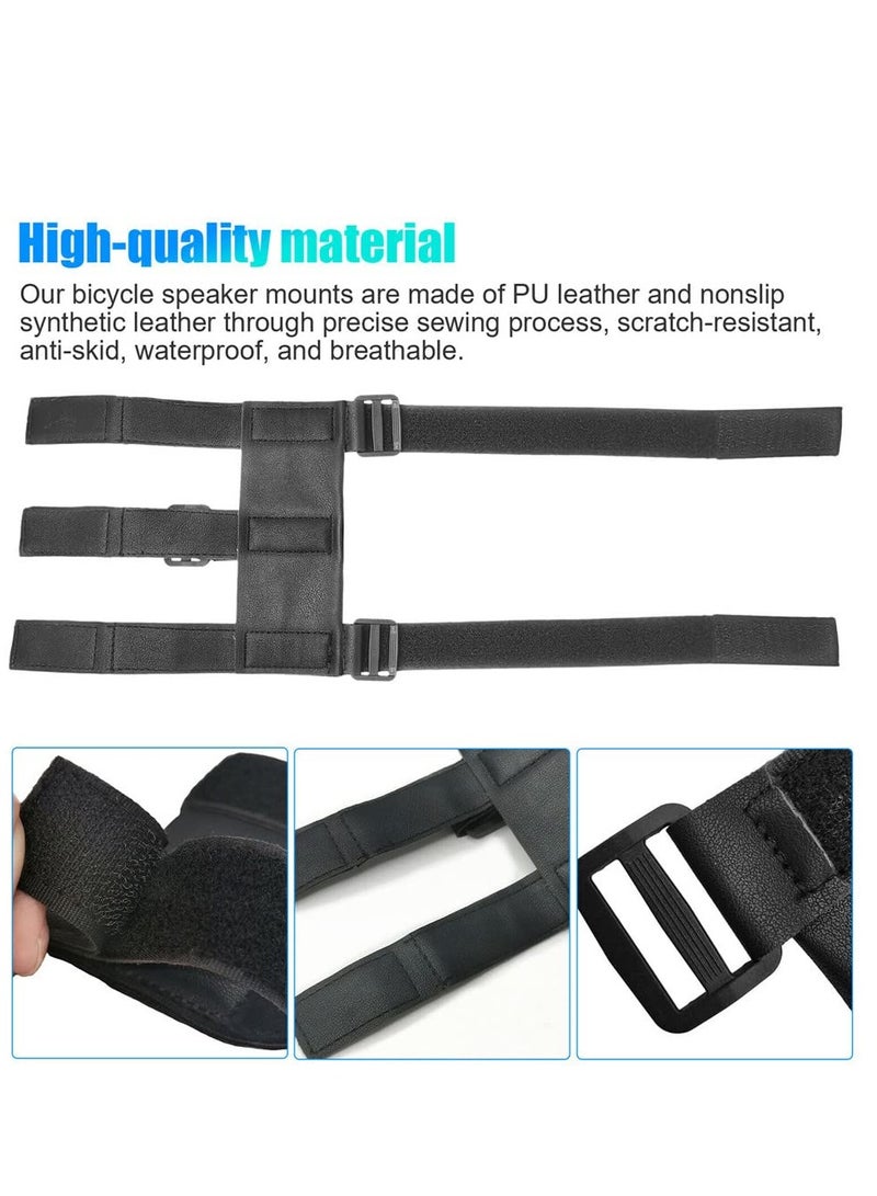 Excefore Portable Bike Speaker Mount, Adjustable Speaker Strap, Bottle Holder for Bike, Universal Bicycle Handlebar Soundbar Holder, Fits Golf Cart Bike or Boat Railing/Cross bar/Frame - Image 4