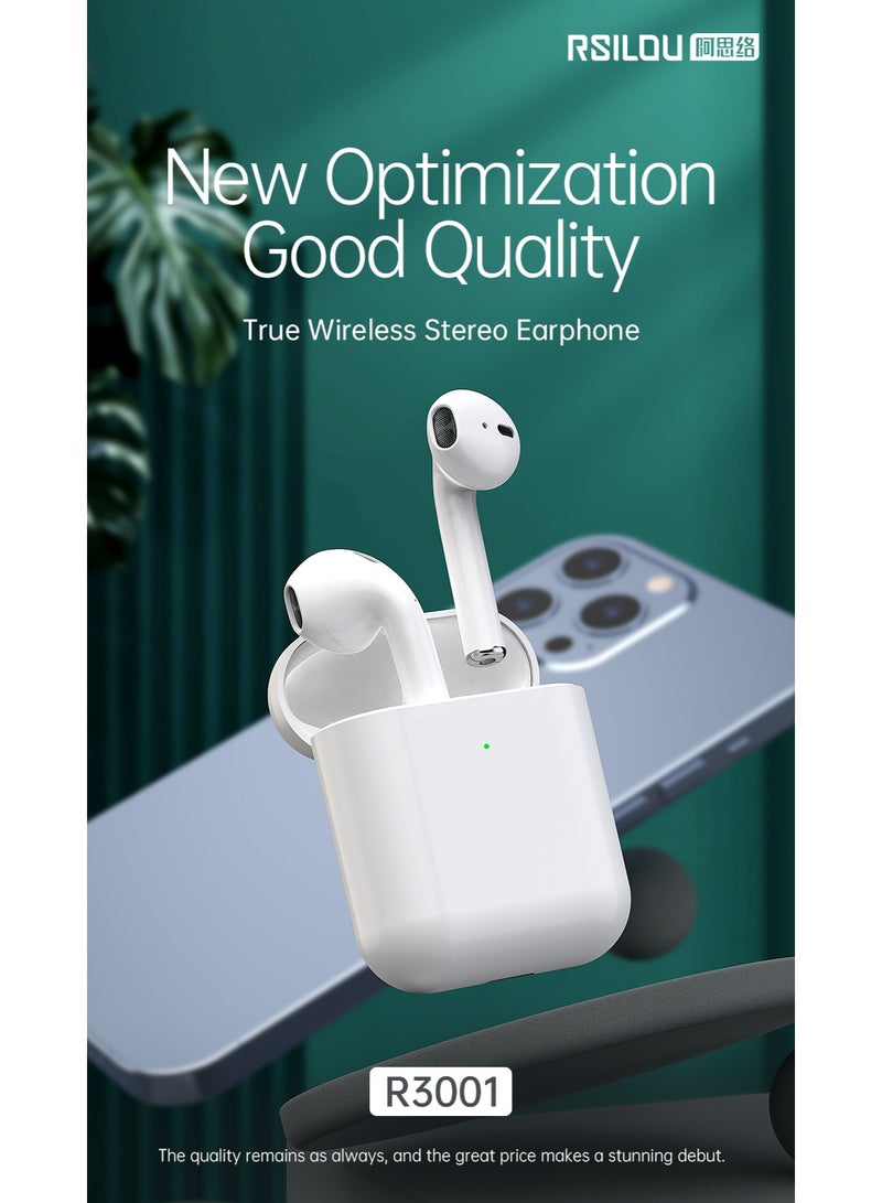 rsilou RSILOU True Wireless Stereo Earphone (6.5 hours long-lasting playback) - 13MM Oversized Driver - Image 1