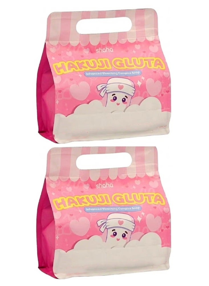 Shaha Beauty Hakuji Gluta Advanced Bleaching Complex Soap 3x70gm 2 Pieces