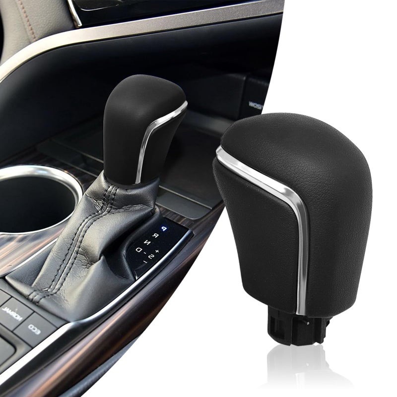BLAKAYA Compatible with Toyota Camry 20182024 Corolla 20182023 Avalon 20192023 CHR 2022 2023 ABS Black Leather Chrome Automatic Gear Shift Knob Lever Replace - Image 2