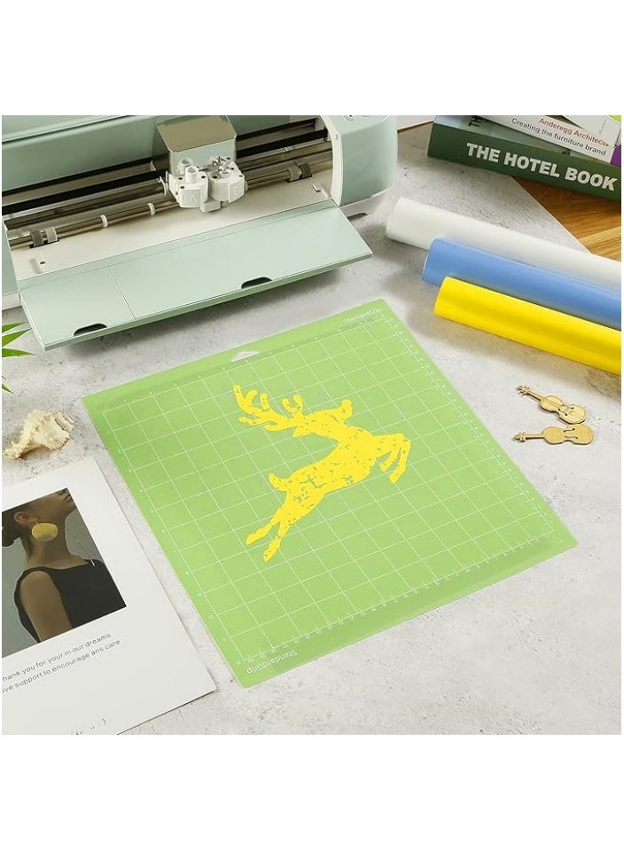 12x12 Inch Cutting Mat 3-Pack - Standard/Light/Strong Grip Sticky Mats for DIY Craft Cutting  - Image 2
